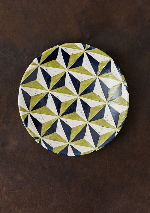 Hannah Watts Starry Eyed Platter | Rich Blue/Green