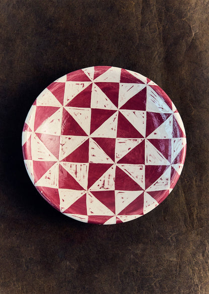 Hannah Watts Diamond Platter | Grape Multi
