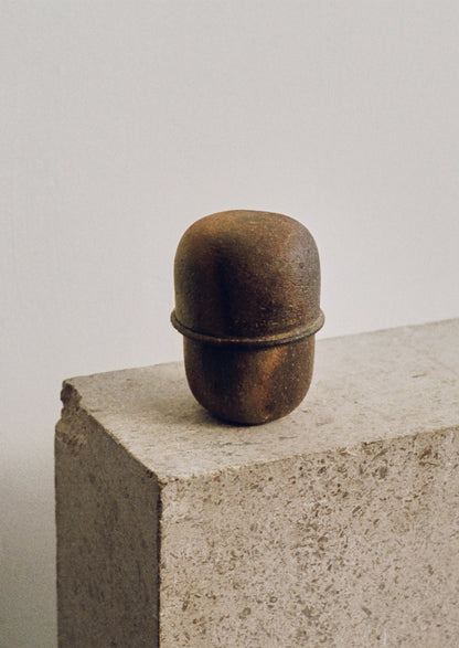 Yuichi Romita Wood Fired Tea Caddy | Ash Brown