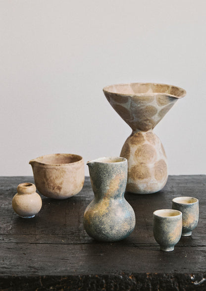 Linnan Ye Hand Thrown Sculptural Vase | Stone/Multi