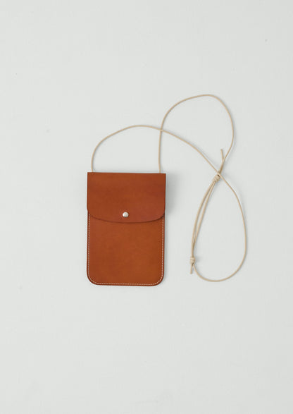 Laperruque Leather Neck Pouch | Whiskey
