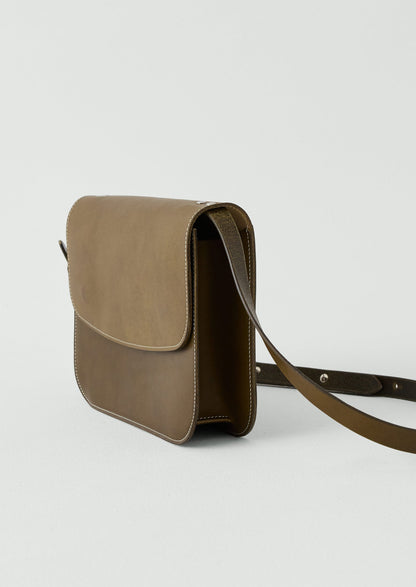 Laperruque Leather Cross Body Bag | Olive