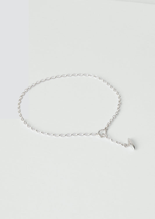 Sally Lacock Pod Toggle Silver Necklace | Silver