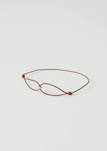 Helena Rohner Silver Bead String Bracelet | Plum/Silver