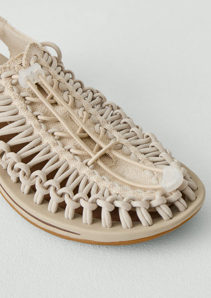 Keen Uneek Canvas Sandals | Natural/Birch
