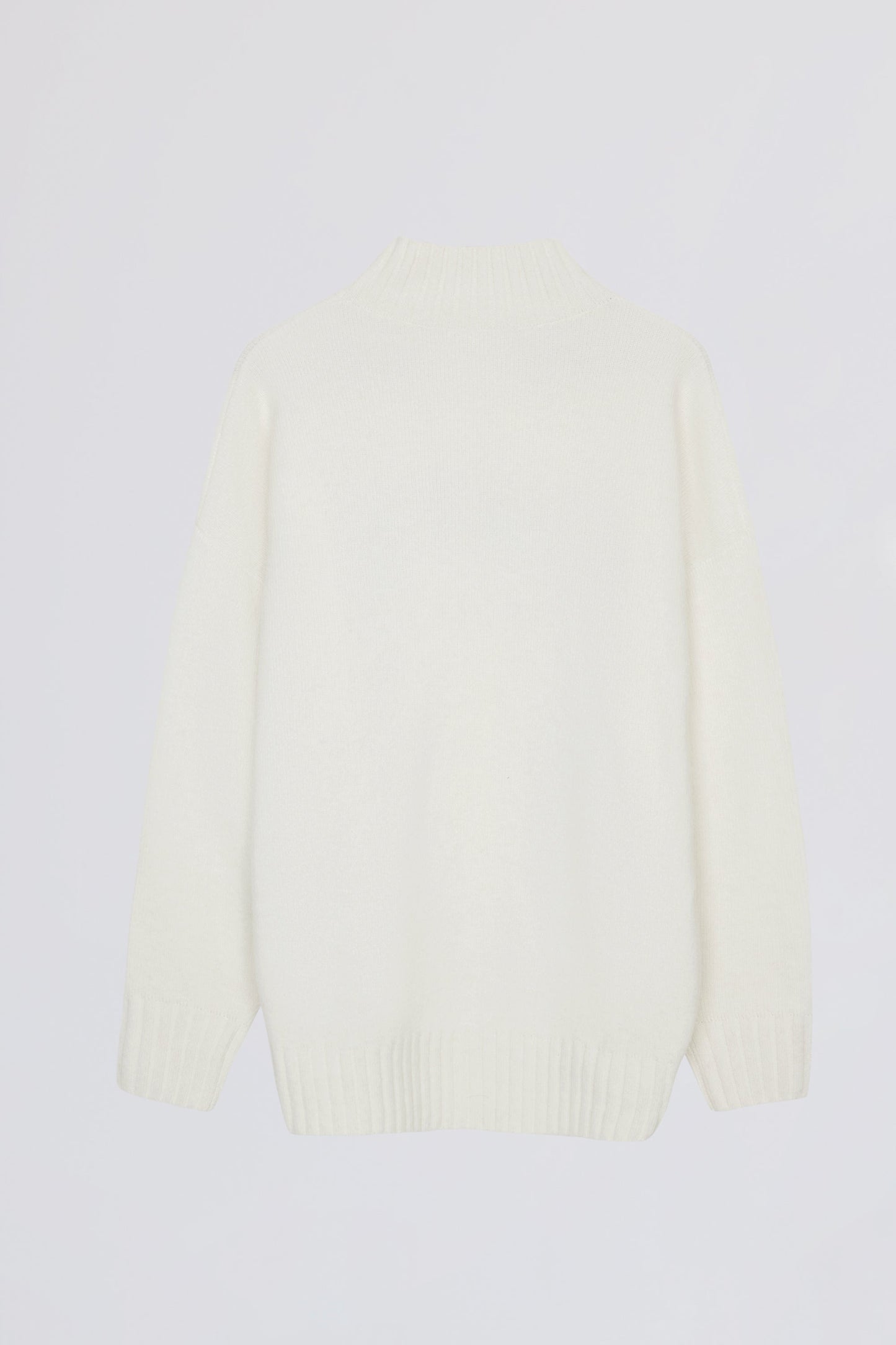 Soft Knit Oversized Jumper in Coconut