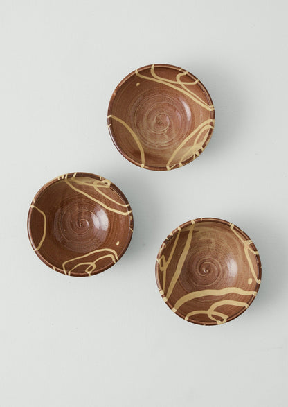 Mollie Milton Slipware Bowl | Terracotta/Cream