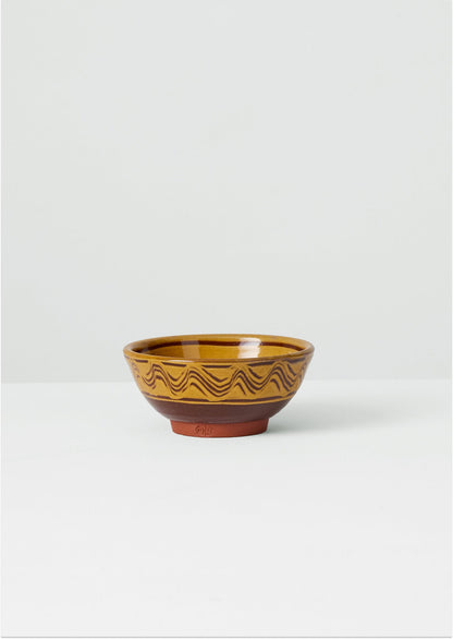 Matt Grimmitt Slipware Bowl | Honey/Terracotta