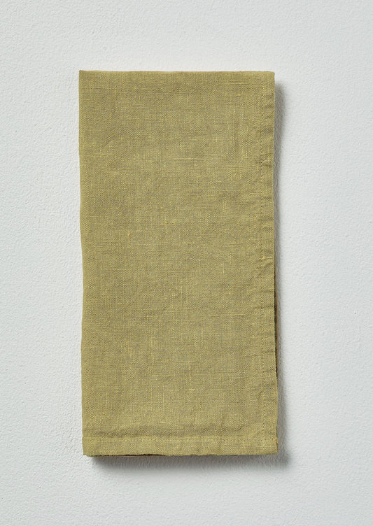 Washed Linen Napkin | Celery