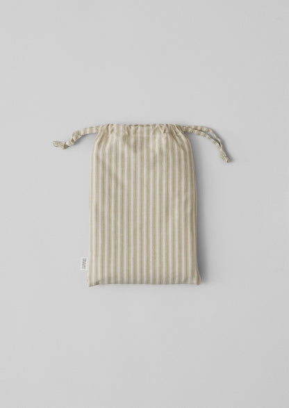 Ticking Stripe Cotton Housewife Pillowcase | Ecru/Straw