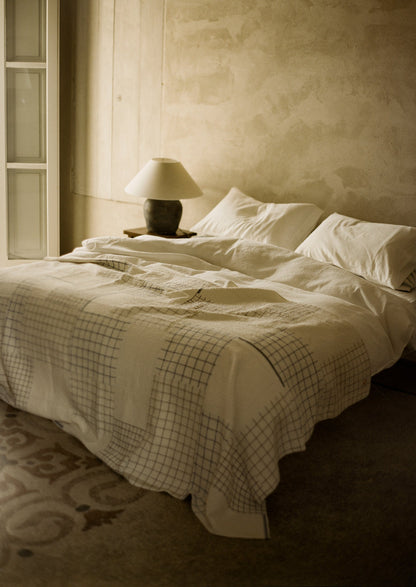 Washed Linen Cotton Housewife Pillowcase Set | Ecru