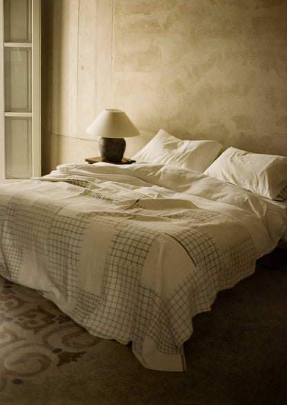 Washed Linen Cotton Duvet Cover | Ecru