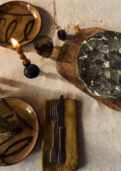 Washed Linen Napkin | Ochre