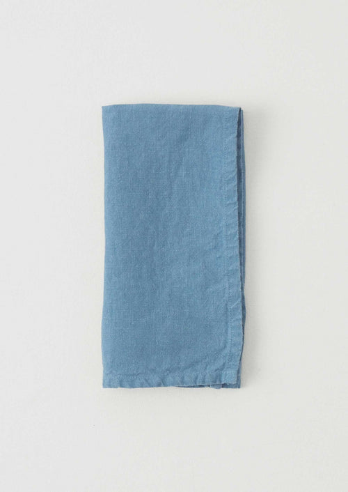 Washed Linen Napkin | Fjord Blue