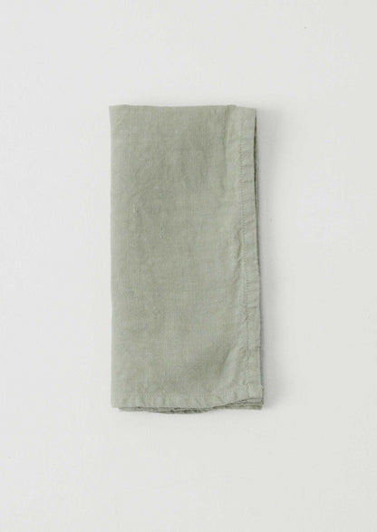 Washed Linen Napkin | Soft Mint