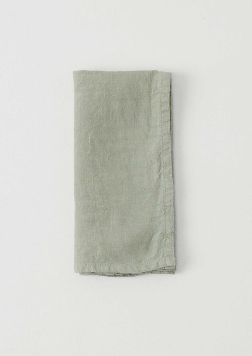 Washed Linen Napkin | Soft Mint