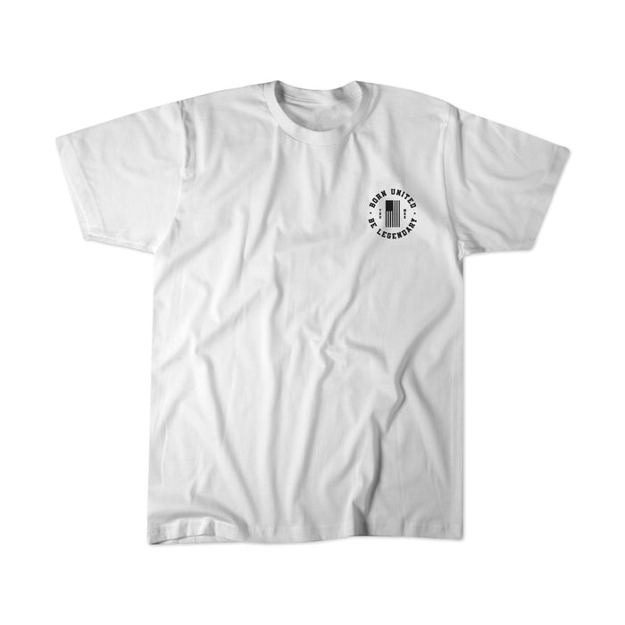 born united - i'm back #47 white tee shirt