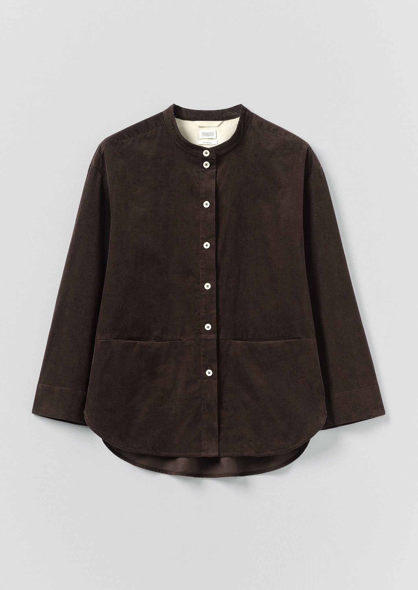 Organic Cotton Cord Shirt | Bitter Chocolate