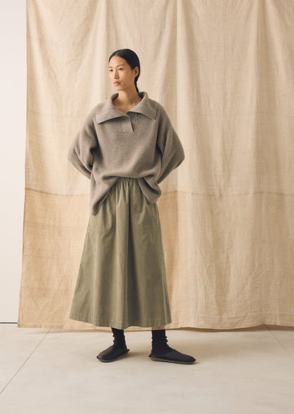Organic Cord Pull On Skirt | Spelt