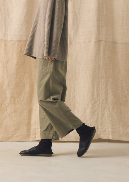 Organic Cord Barrel Leg Trousers | Spelt