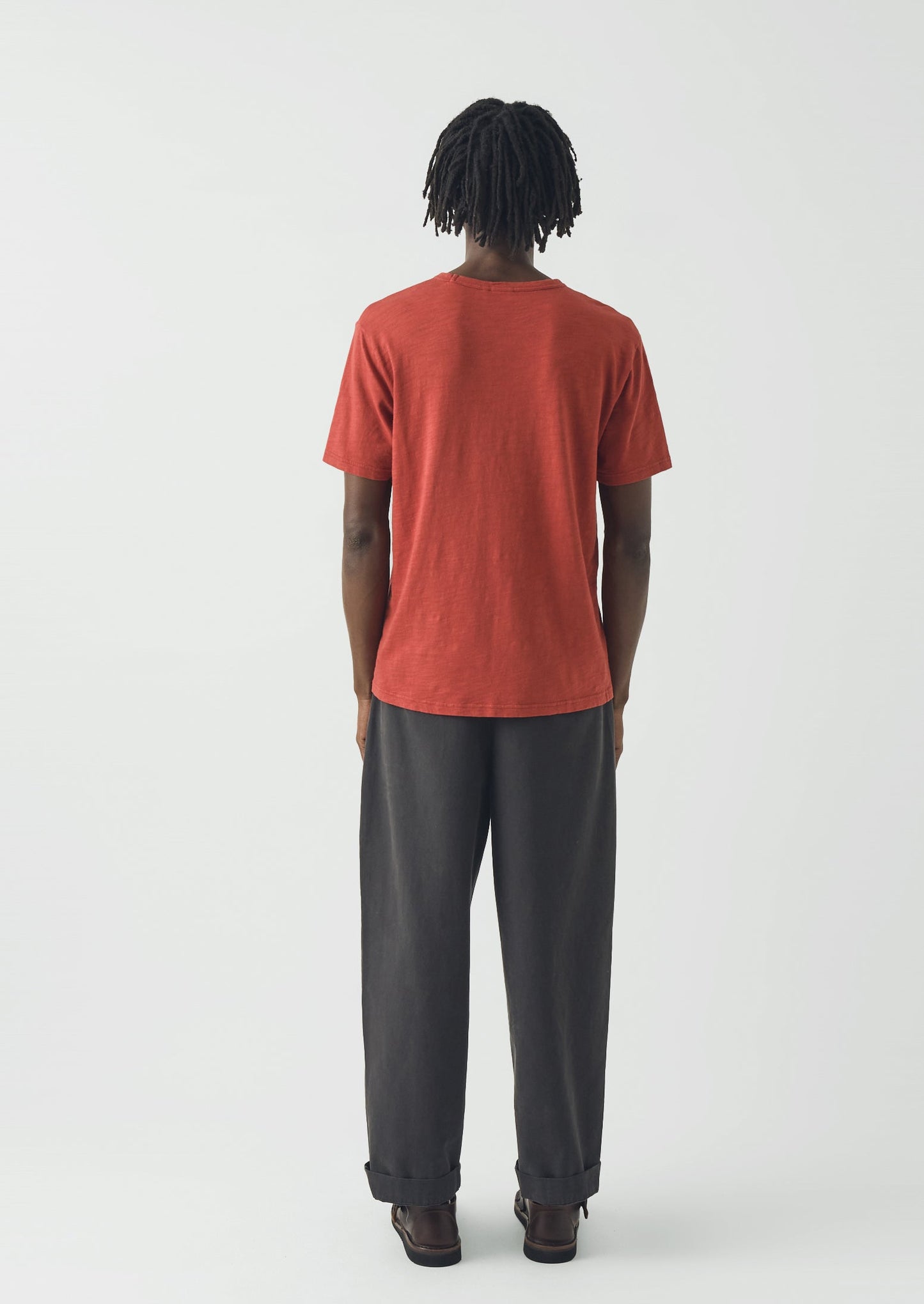 Theo Organic Cotton Short Sleeve Tee | Terracotta