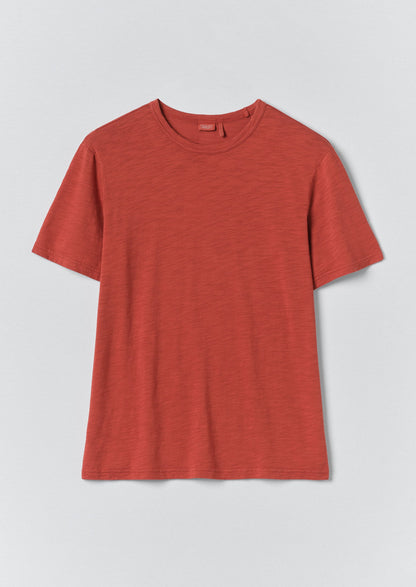 Theo Organic Cotton Short Sleeve Tee | Terracotta