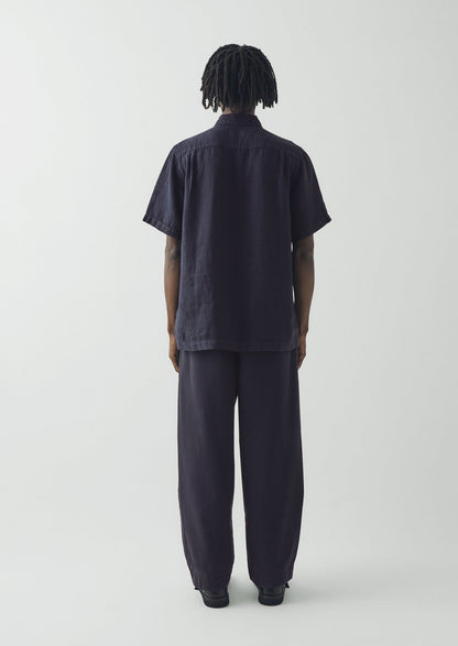 Linen Short Sleeve Shirt | Slate