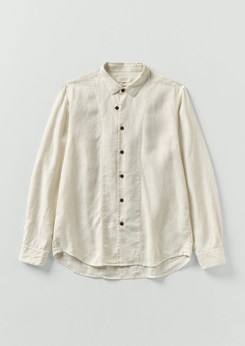 Loop Button Linen Shirt | Parchment
