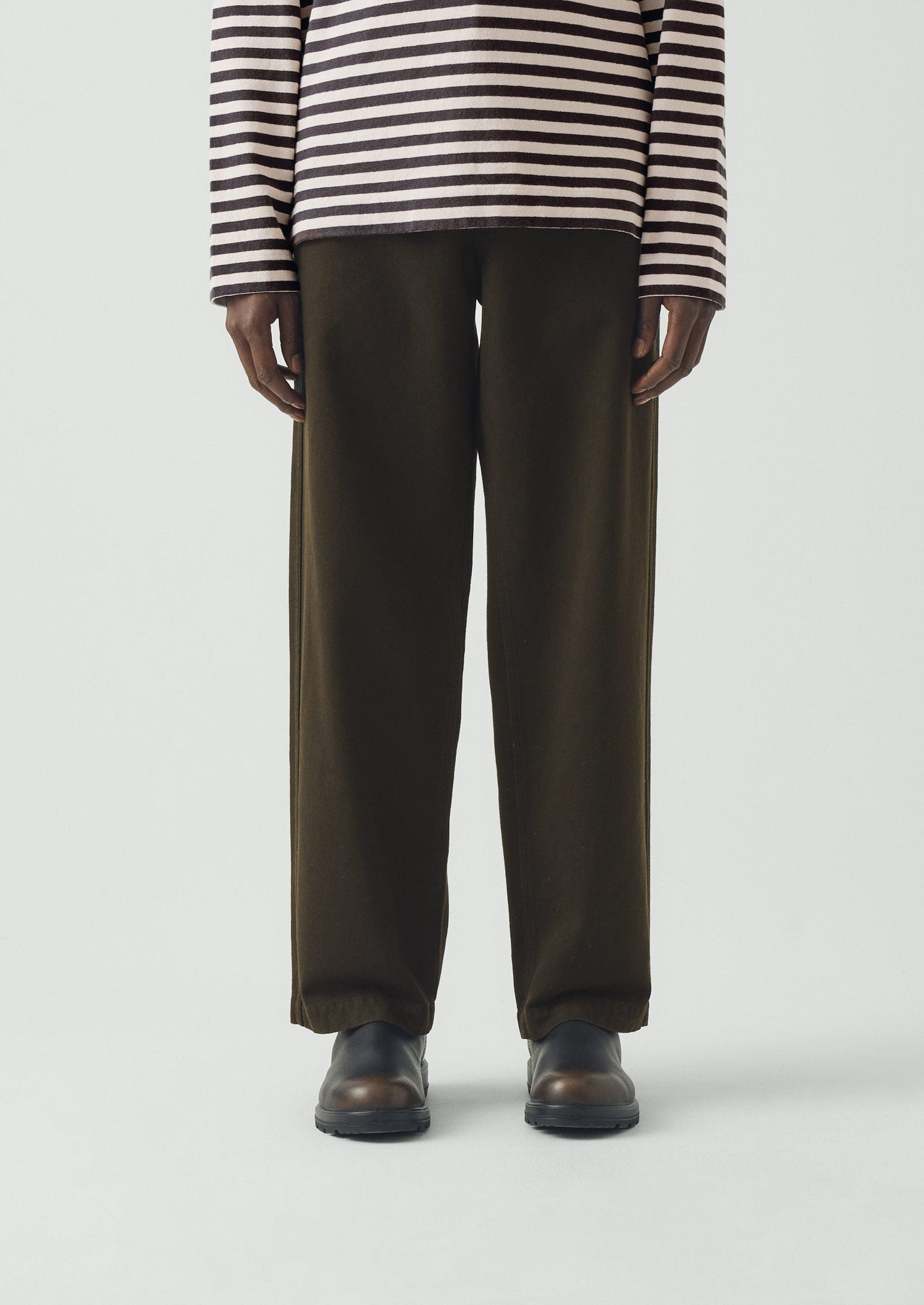 Rory Straight Leg Trousers | Iron Green