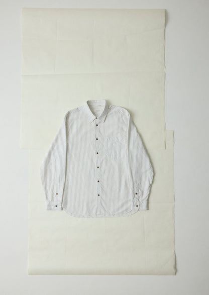 Jacquard Stripe Shirt | Shale Stone