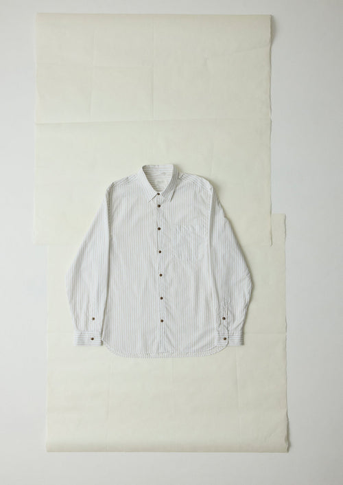 Jacquard Stripe Shirt | Shale Stone