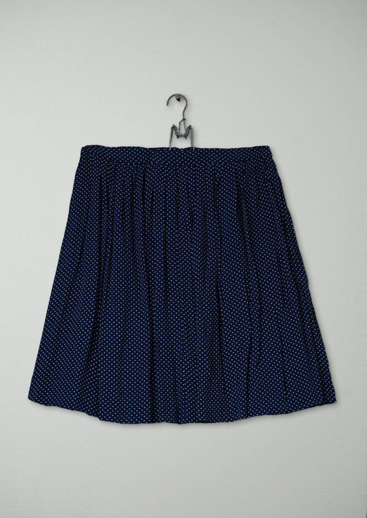 Reworn Micro Dash Skirt Size 8 (319) | Navy