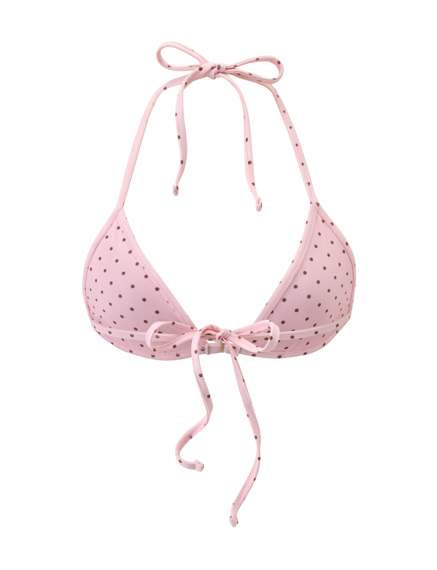 DIANA BIKINI TOP - BABY PINK POLKA DOT