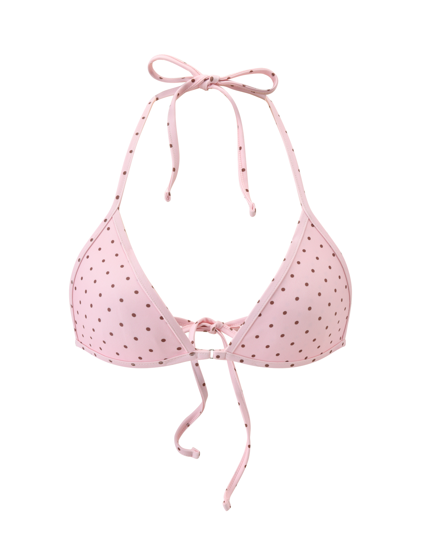 DIANA BIKINI TOP - BABY PINK POLKA DOT