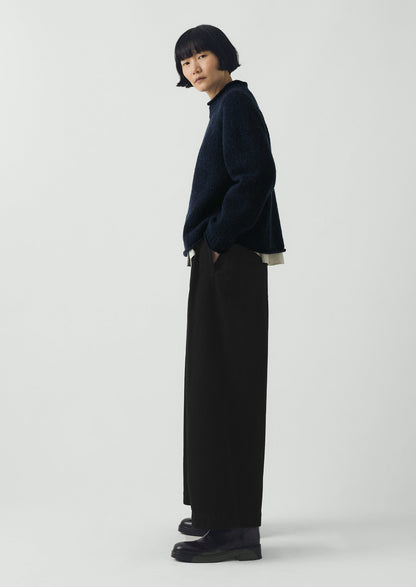 Orla Donegal Wool Sweater | Navy