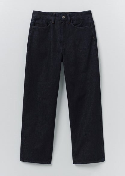 Indigo Denim Tapered Trousers | Indigo