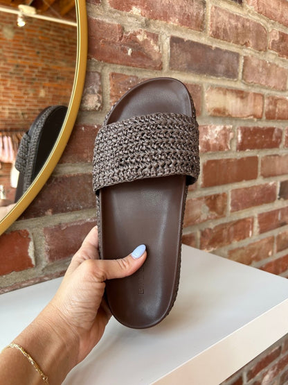 Annie Brown Woven Sandal