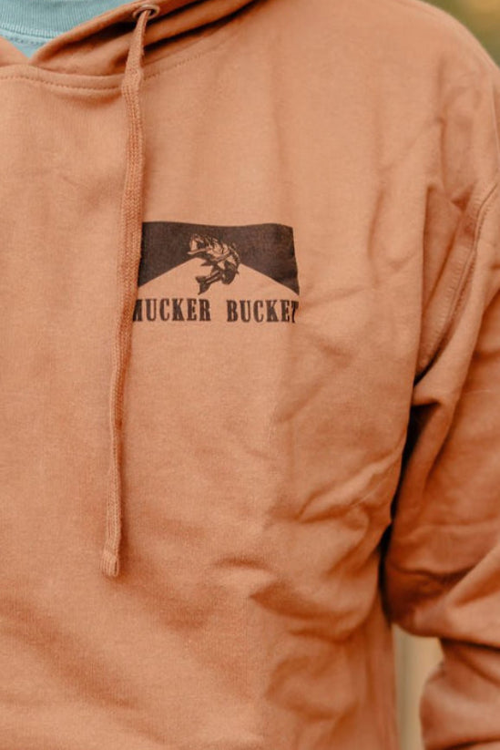 mucker bucket - biggun premium drawstring hooded sweatshirt
