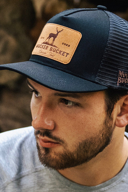 mucker bucket - chasin' tail trucker bucket on model