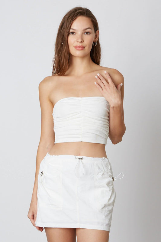 Riley White Cargo Mini Skirt