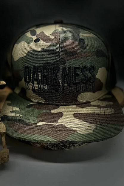 tango charlie - darkness is a hell of a coach camo snapback