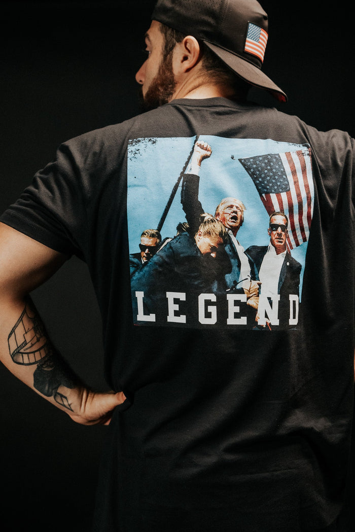 born united - forever legend black trump tee shirt