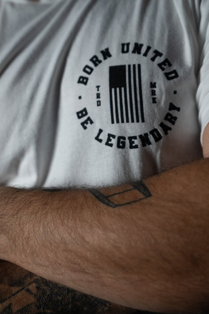 born united - forever legend logo tee