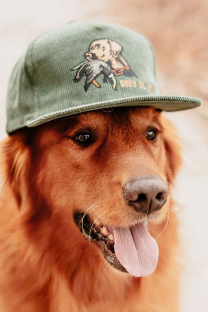 mucker bucket - good ol' boy embroidered dog corduroy hat