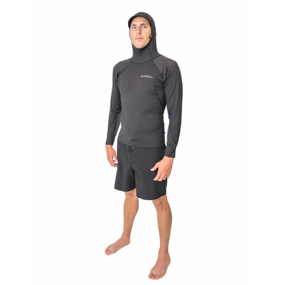 Gyroll Hooded Long Sleeve Lycra Top