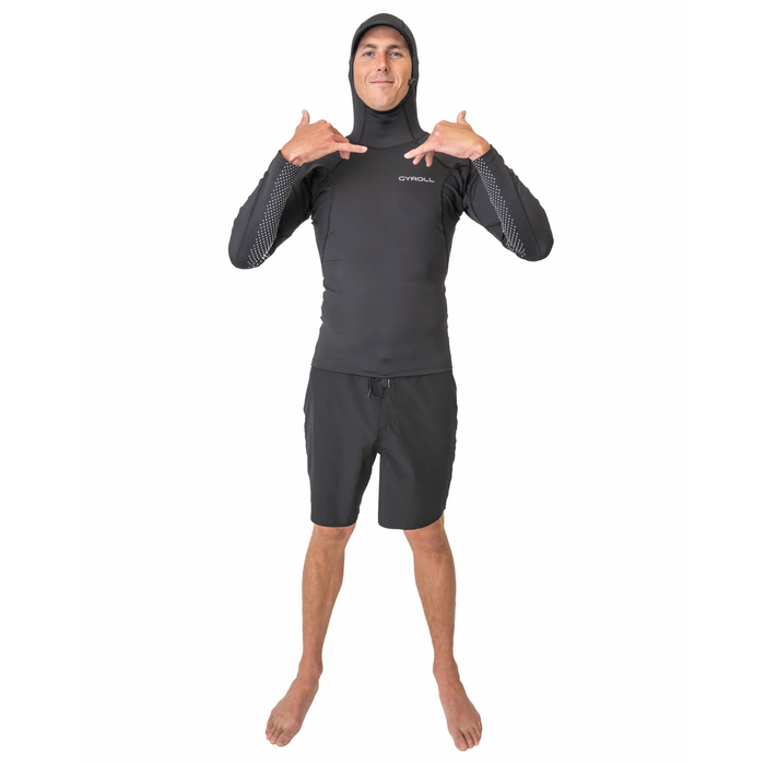 Gyroll Hooded Long Sleeve Lycra Top