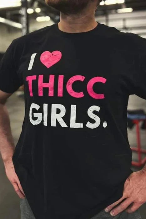 tango charlie - i heart thicc girls t-shirt