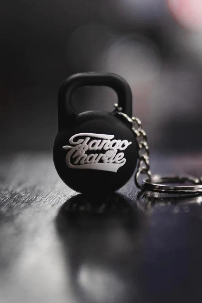 tango charlie - kettlebell keychain
