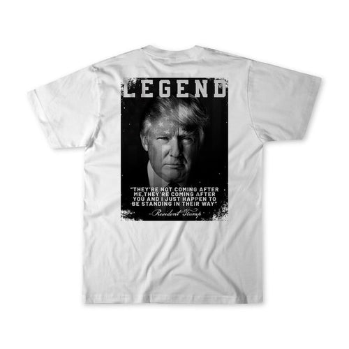 born united - legend president trump t-shirt back