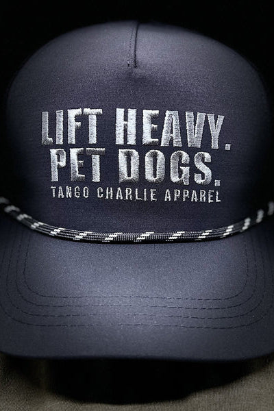 tango charlie - lift heavy pet dogs black snapback hat